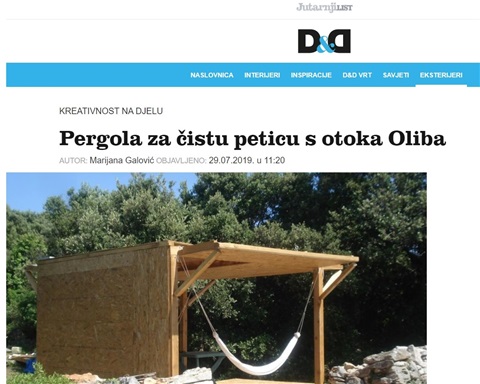 Sunce, more, lažina i genijalna pergola" - 2019