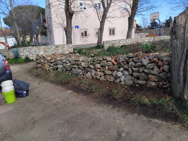 Dry stonewall building herritage preservance at the North Dalmatian islands 2025